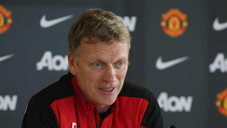 Manchester United boss David Moyes at Aon Training Complex on January 27, 2014 in Manchester, England.