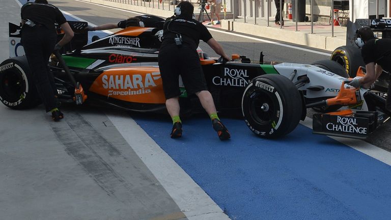 The Force India topped the timesheets for the second time this winter