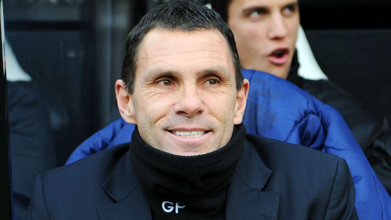 - Gus Poyet the Sunderland manager looks on during the Barclays Premier League match between Newcastle United and Sunderland at St James Park