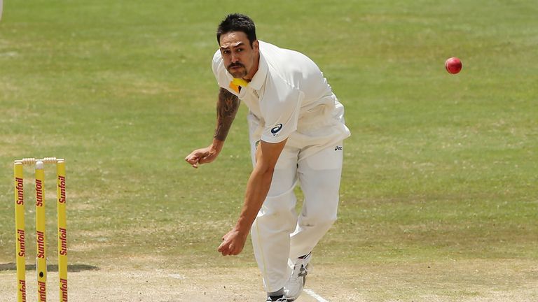 Mitchell Johnson: Australia seamer in action during first Test against South Africa at Centurion