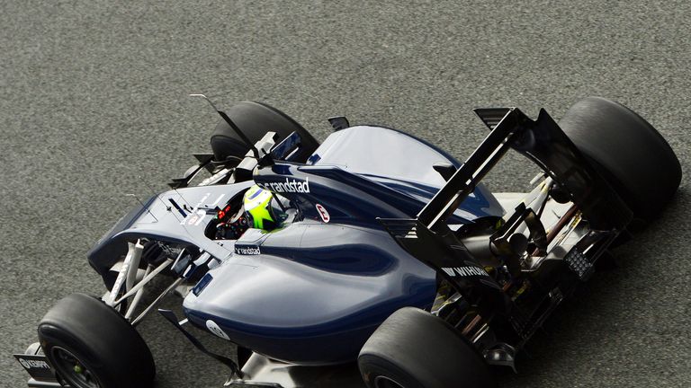 Felipe Massa drives the FW36