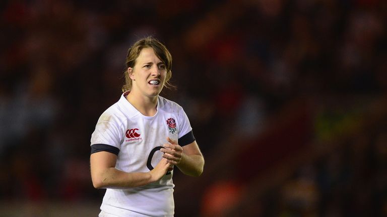 Katy McLean in action during the Autumn International match between England Women and Canada Women at Twickenham