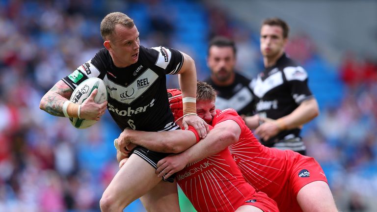 Kevin Brown: Widnes captain led the way with a hat-trick
