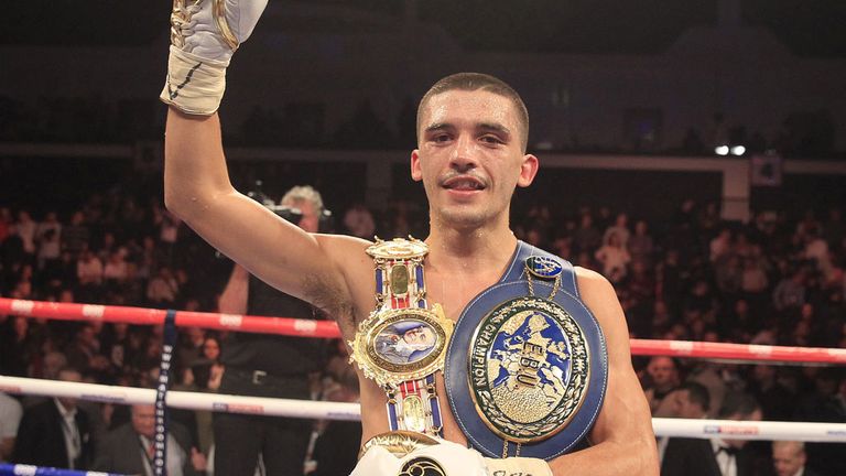 Lee Selby: Celebrates with his new European strap