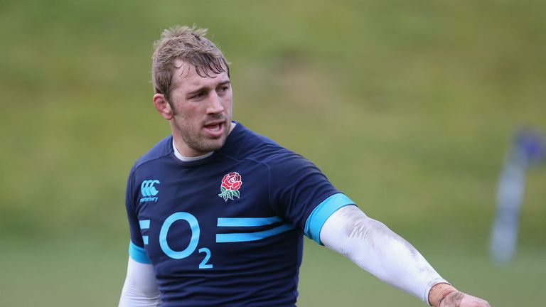 Chris Robshaw England captain training session