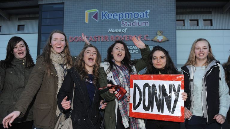 One Direction fans: Flocked to Doncaster to watch Louis Tomlinson