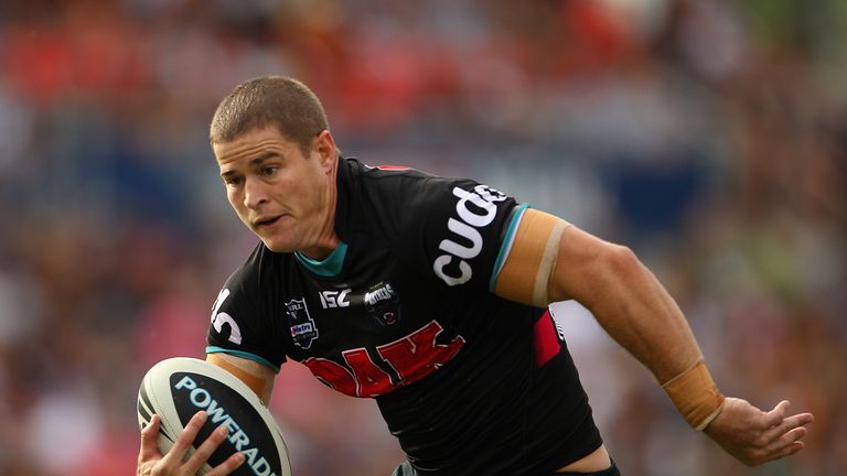 Hull KR stand-off Travis Burns in action for the Penrith Panthers in the NRL