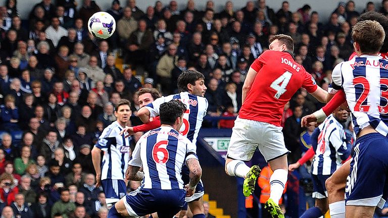 Phil Jones: Headed Man Utd's opening goal in the 3-0 win at West Brom