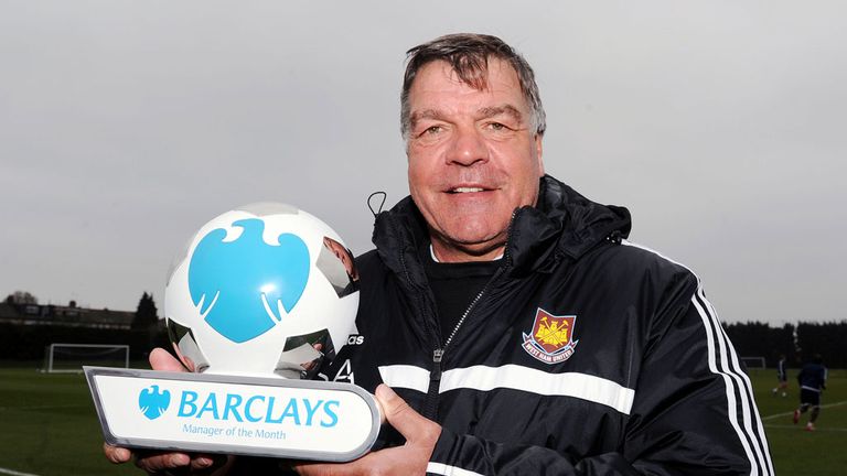 Sam Allardyce: Wins Manager of the Month for February