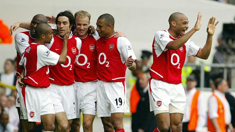 Arsenal Invincibles 2004 Vieira Henry Pires Bergkamp