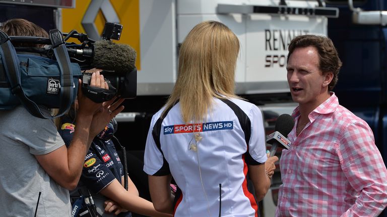 Rachel Brookes and Christian Horner