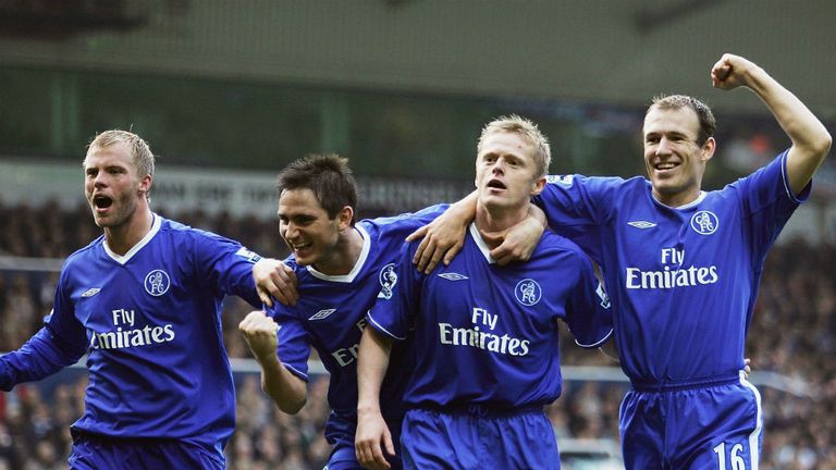 Chelsea 2004 Lampard Duff Robben Gudjohnsen