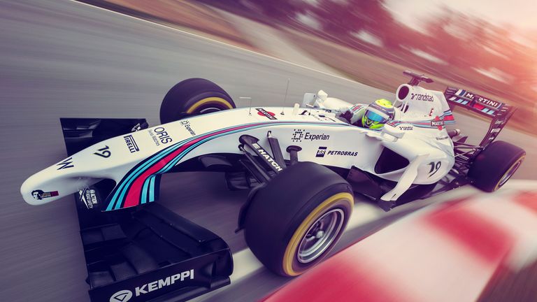 Felipe Massa in the Williams Martini Racing livery