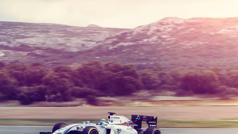 Felipe Massa in the Williams Martini Racing livery