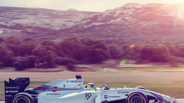 Felipe Massa in the Williams Martini Racing livery