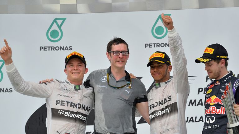 The Malaysia podium