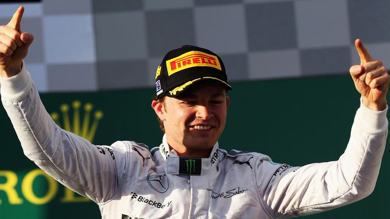 Nico Rosberg celebrates