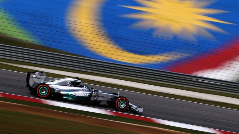 Nico Rosberg of Germany and Mercedes GP during practice for the Malaysia Formula One Grand Prix