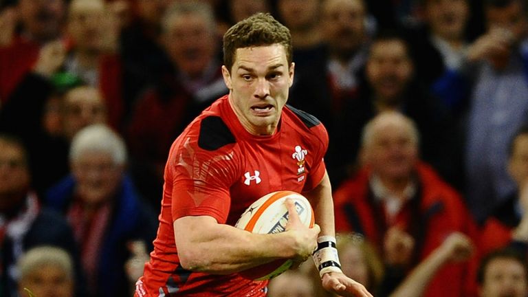 George North: The 21-year-old raced home two tries to take his international tally to 18