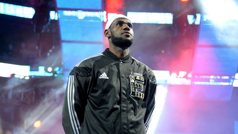 NEW ORLEANS, LA - FEBRUARY 16:  NBA Player LeBron James attends the 63rd NBA All-Star Game 2014  at the Smoothie King Center on February 16, 2014 