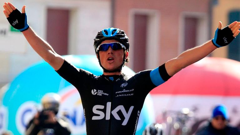 Peter Kennaugh wins Stage 2 of the 2014 Coppi & Bartoli Week