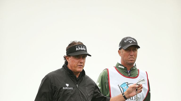 Phil Mickelson: Found the par-three holes tough going during his first round of 77