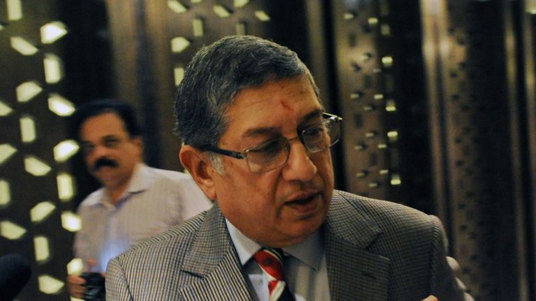 International Cricket Council (ICC) Chairman N. Srinivasan