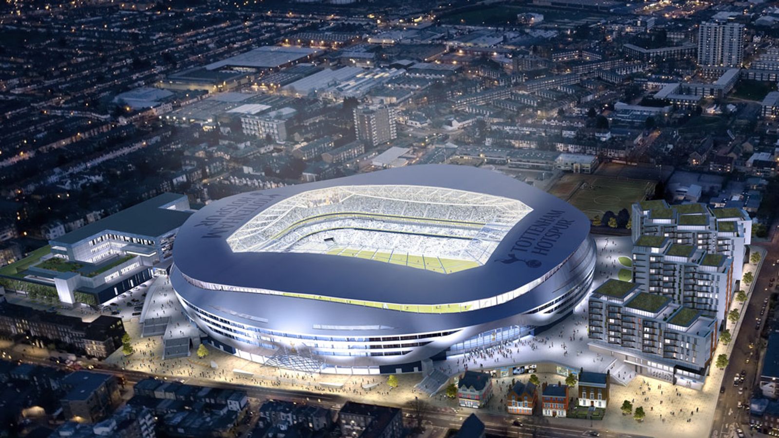 Premier League: Tottenham press ahead with stadium plans | Football ...