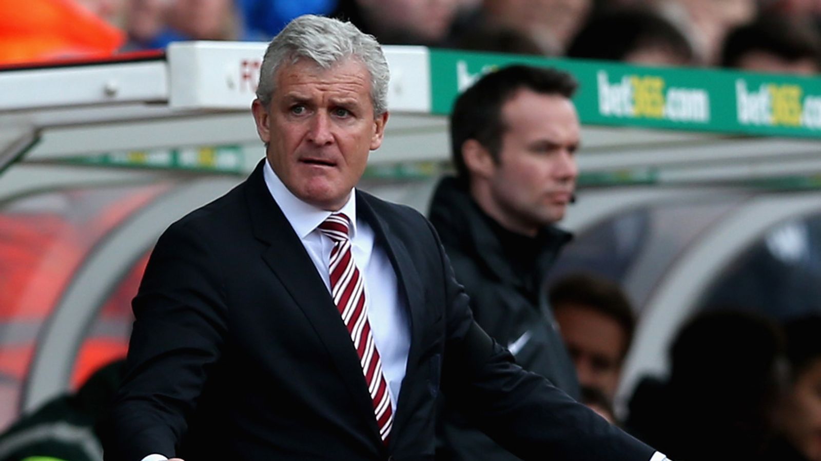 Premier League Stoke City boss Mark Hughes says they should have