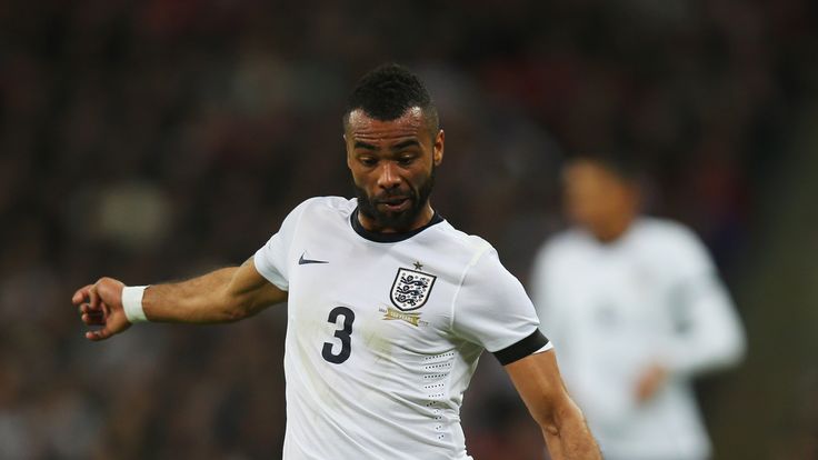 Ashley Cole of England in action during the International Friendly match against Denmark at Wembley Stadium in March 2014