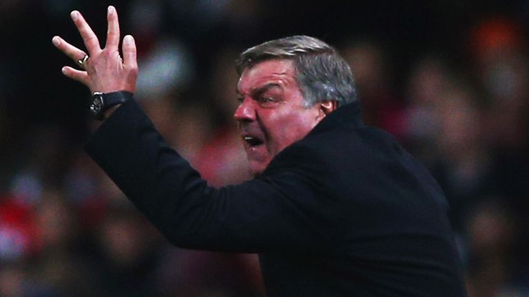 Sam Allardyce: West Ham boss under pressure after four straight defeats