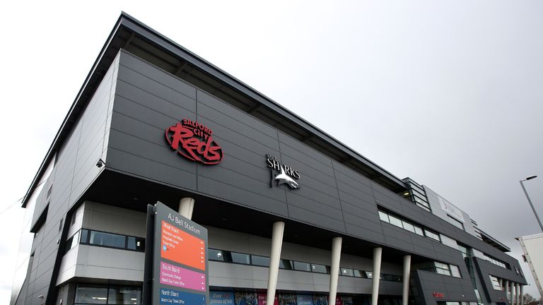 A general view of AJ Bell Stadium, home of Sale Sharks, and Salford Red Devils