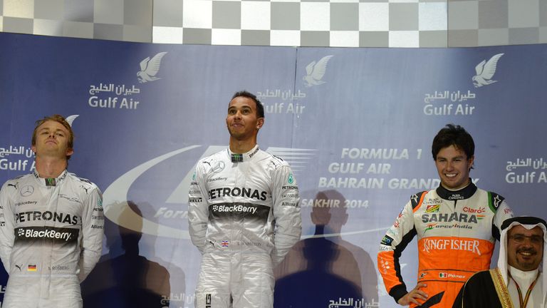 The Bahrain podium
