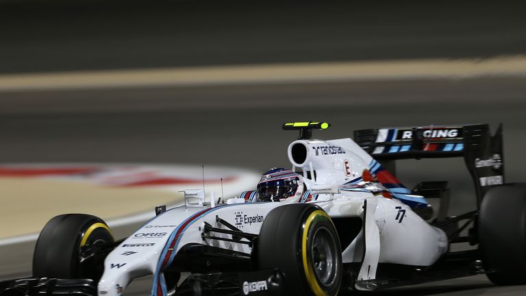 Valtteri Bottas starts third for Williams