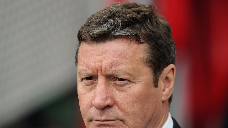 MIDDLESBROUGH, ENGLAND - APRIL 26: Barnsley manager Danny Wilson looks on during the Sky Bet Championship match between Middlesbrough and Barnsley