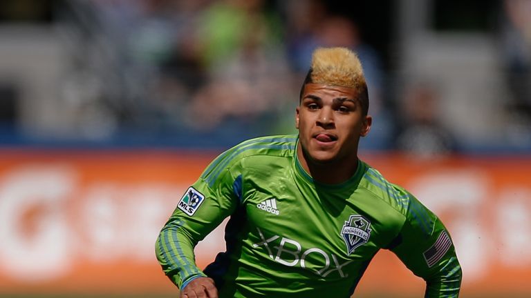 SEATTLE, WA - APRIL 26:  DeAndre Yedlin #17 of the Seattle Sounders FC follows the play against the Colorado Rapids at CenturyLink Field on April 26, 2014 