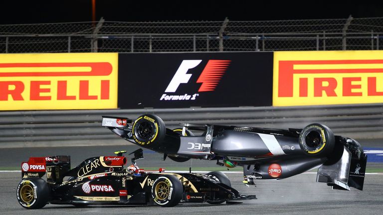 Pastor Maldonado flips Gutierrez