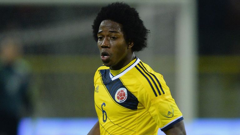 Carlos Sanchez of Colombia in action during the International Friendly match between Belgium and Colombia 