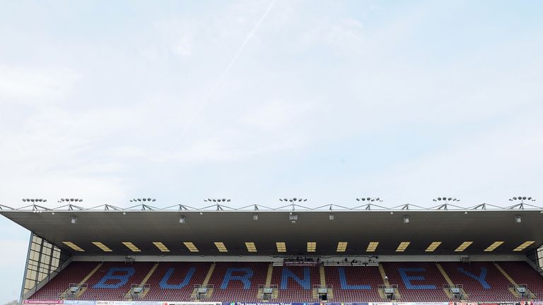 BURNLEY, ENGLAND - APRIL 21: A general view of the stadium ahead of the Sky Bet Championship match between Burnley and Wigan Athletic at Turf Moor on April