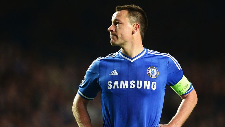 John Terry of Chelsea looks dejected during the UEFA Champions League semi-final second leg match between Chelsea and Atletico Madrid
