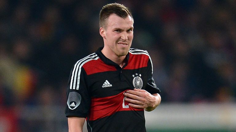 Kevin Grosskreutz of Germany looks on during the International Friendly match between Germany and Chile