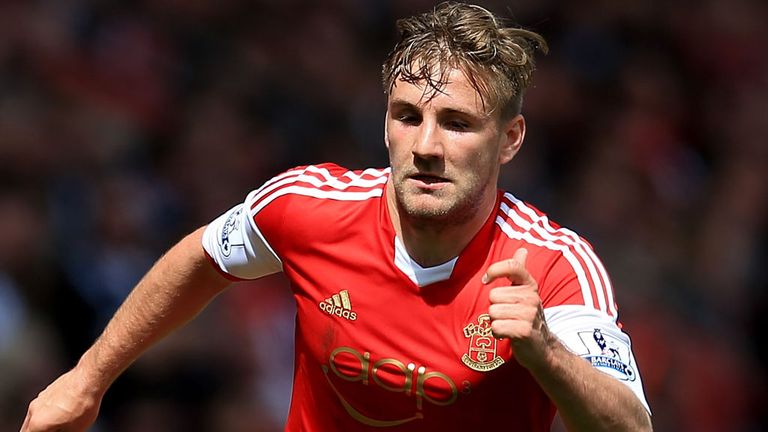 SOUTHAMPTON, ENGLAND - APRIL 26:  Luke Shaw of Southampton in action during the Barclays Premier League match between Southampton and Everton