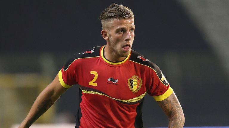 Toby Alderweireld of Belgium runs with the ball during the International friendly match between Belgium and France 