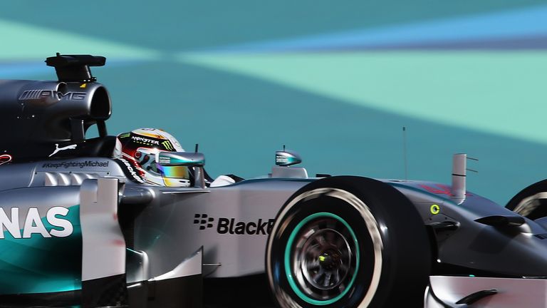 Lewis Hamilton in action