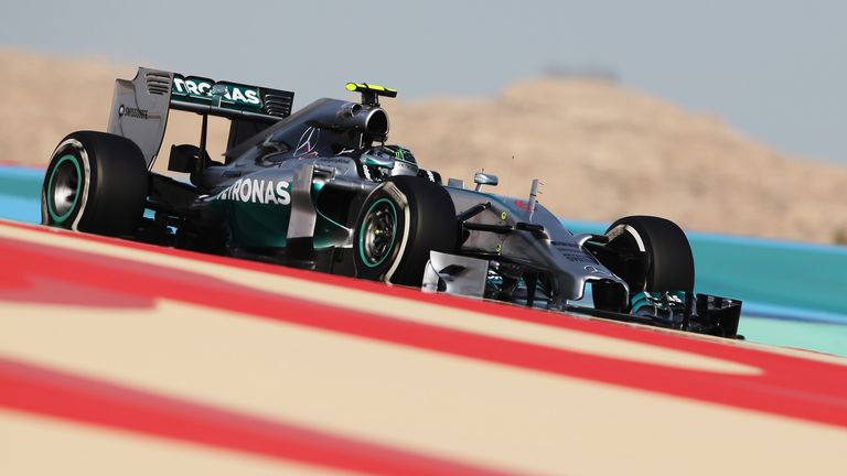 Nico Rosberg in action during P1