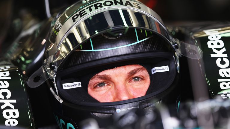 Nico Rosberg in the Mercedes
