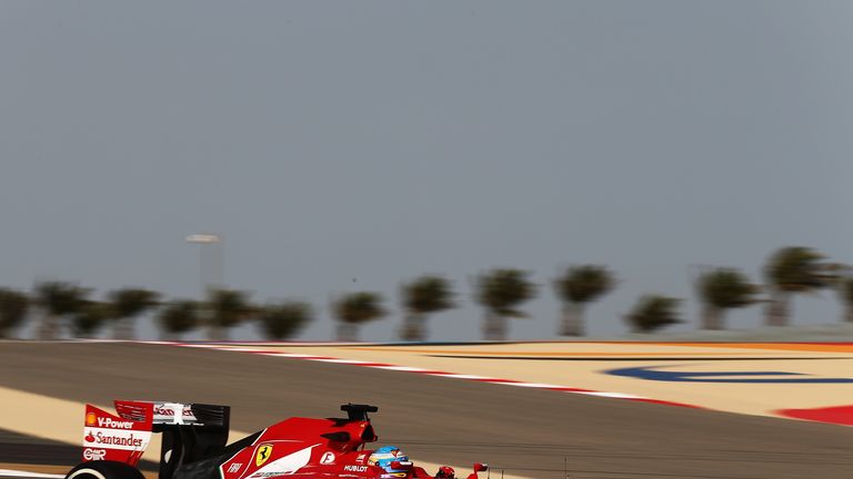 Fernando Alonso was third quickest in P1