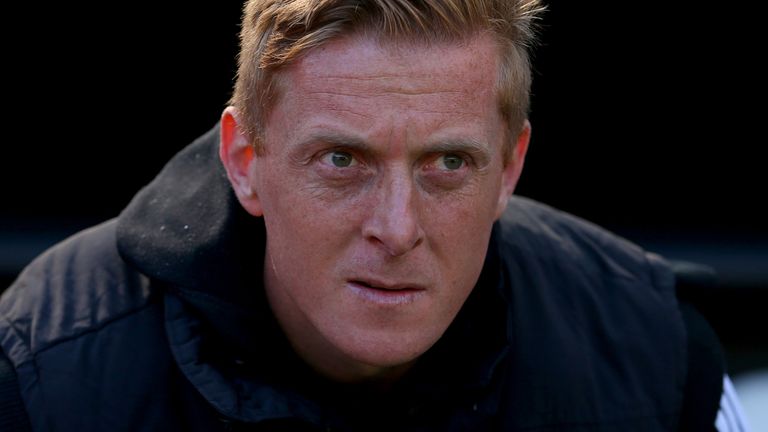NEWCASTLE-UPON-TYNE, ENGLAND - APRIL 19: Swansea City manager Garry Monk during the Barclays Premier League fixture between Newcastle United and Swansea Ci