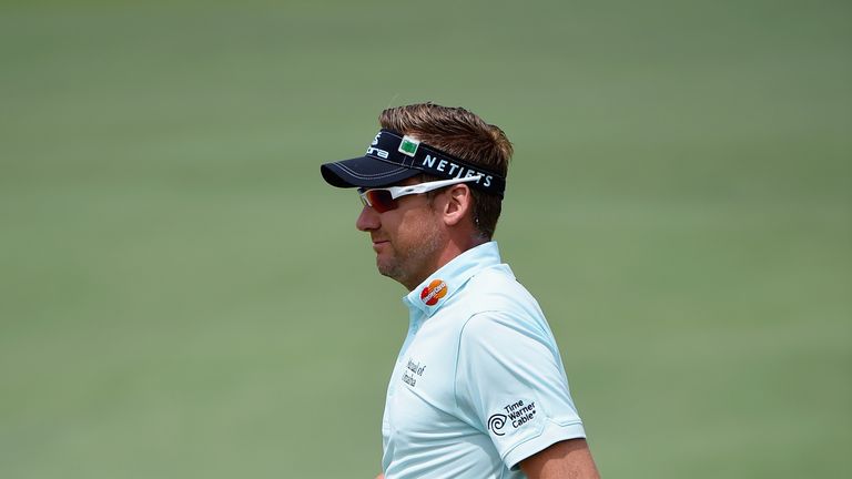 AUGUSTA, GA - APRIL 11:  Ian Poulter of England walks on hte second green during the second round of the 2014 Masters Tournament at Augusta National Golf C