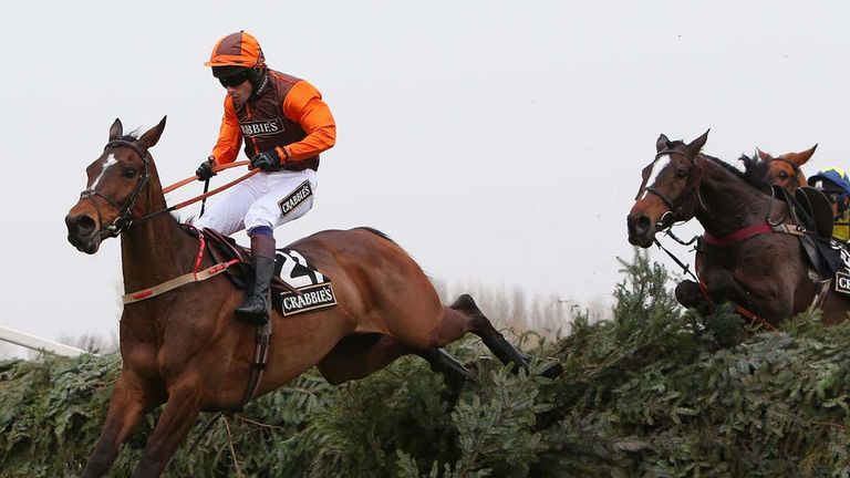 Warne ridden by Sam Waley-Cohen clears the last fence 